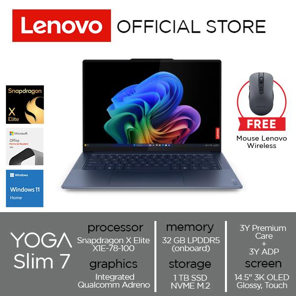 Lenovo Yoga Slim 7X 14Q8X9 Snapdragon X Elite X1E-78-100 32GB 1TB WIN11 OHS TOUCH