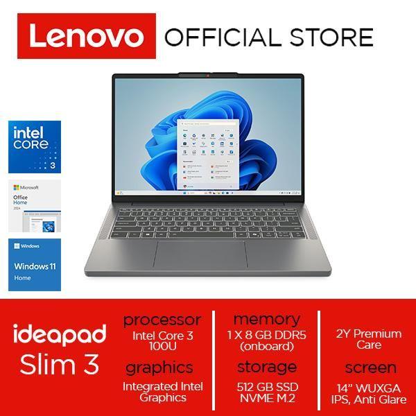 Lenovo IdeaPad Slim 3 14IRU10 Core 3 100U 8GB 512GB SSD W11 OH